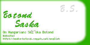 botond saska business card